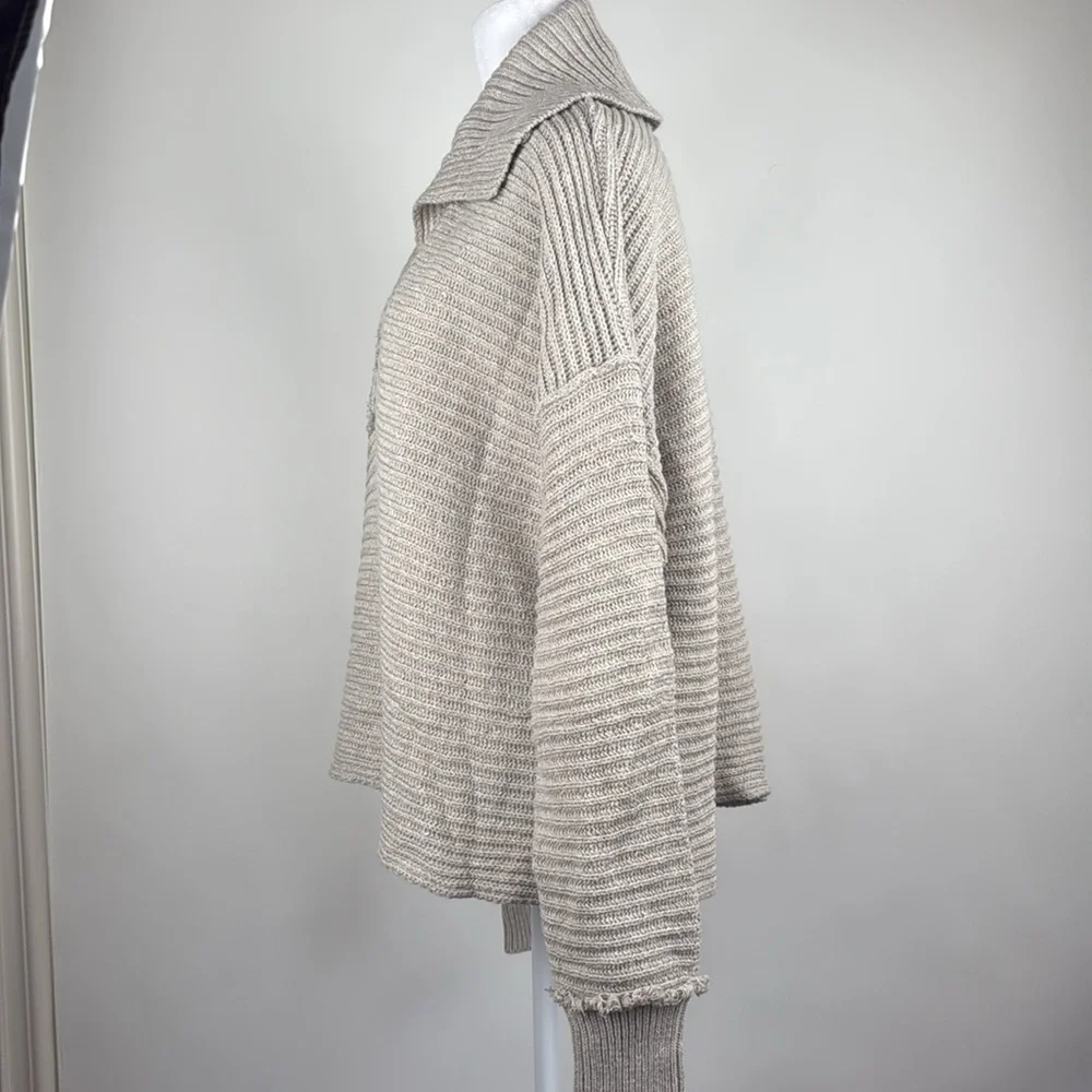 Free People Marlie Pullover Sweater in Pebble Size Small